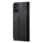 Flip Cover Oppo A72 Kunstlederen Jeans Textuur