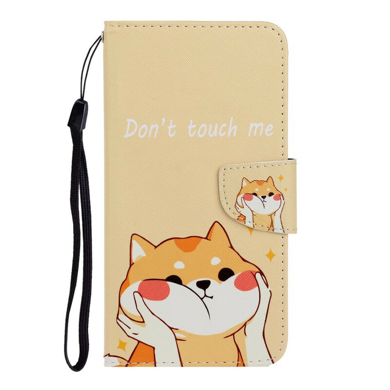 Xiaomi Redmi Note 9 Cat Don't Touch Me Strap Case