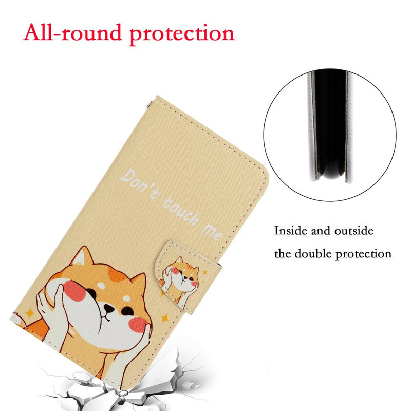 Xiaomi Redmi Note 9 Cat Don't Touch Me Strap Case