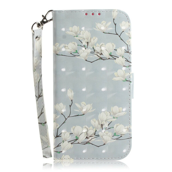 Xiaomi Redmi Note 9 Strap Flower Tree Case