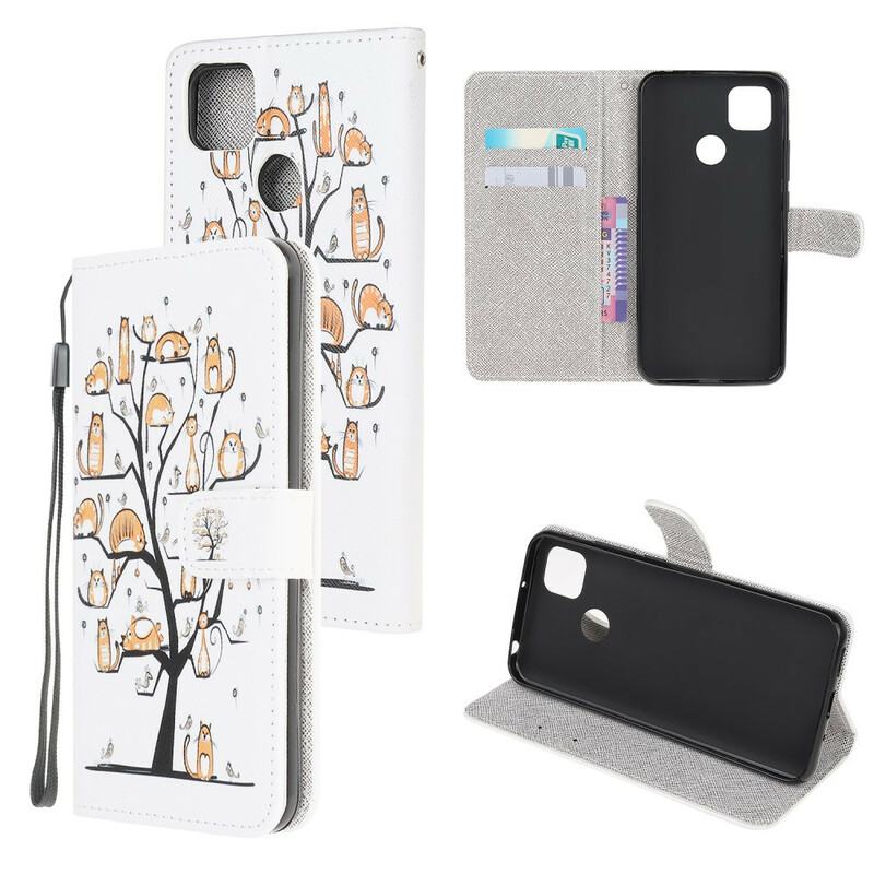 Xiaomi Redmi 9C Funky Cats Strap Case