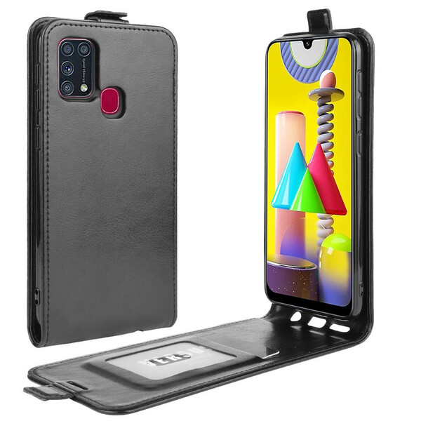 Samsung Galaxy M31 opvouwbaar lederen effect case