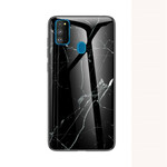 Samsung Galaxy M21 Premium kleur getemperd glas case