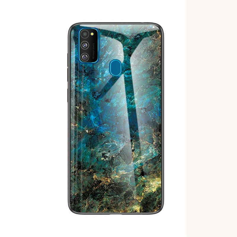 Samsung Galaxy M21 Premium kleur getemperd glas case