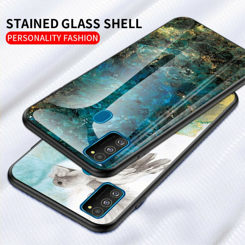 Samsung Galaxy M21 Premium kleur getemperd glas case