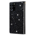 Samsung Galaxy Note 20 Ultra Glitter Portemonnee Zip Case