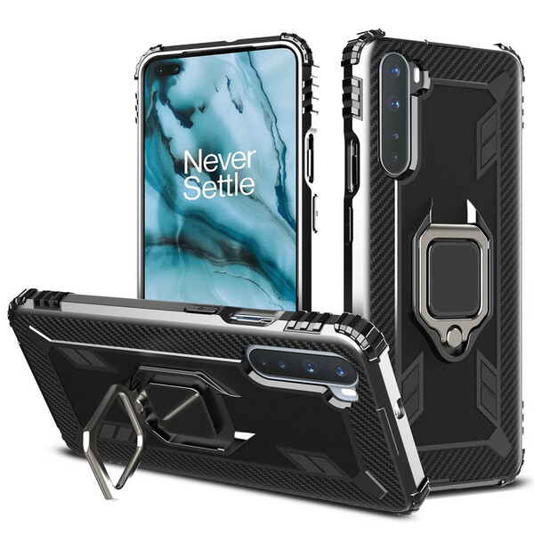 OnePlus Nord Ring en Carbon Fiber Case
