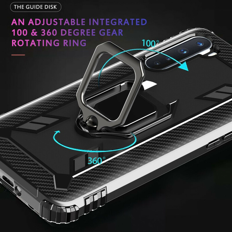 OnePlus Nord Ring en Koolstofvezel Case