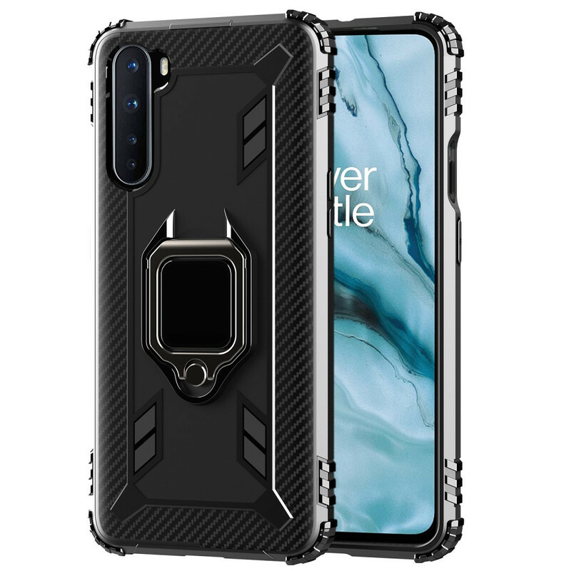 OnePlus Nord Ring en Koolstofvezel Case