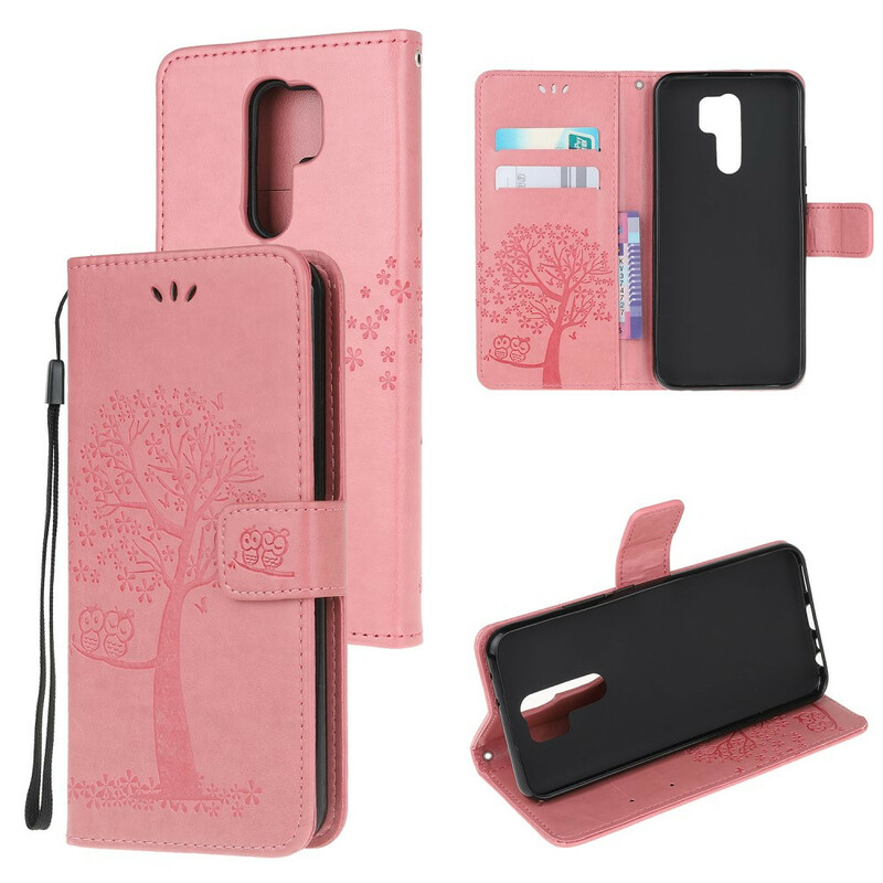 Xiaomi Redmi 9 Boom en Uil Koord Hoesje