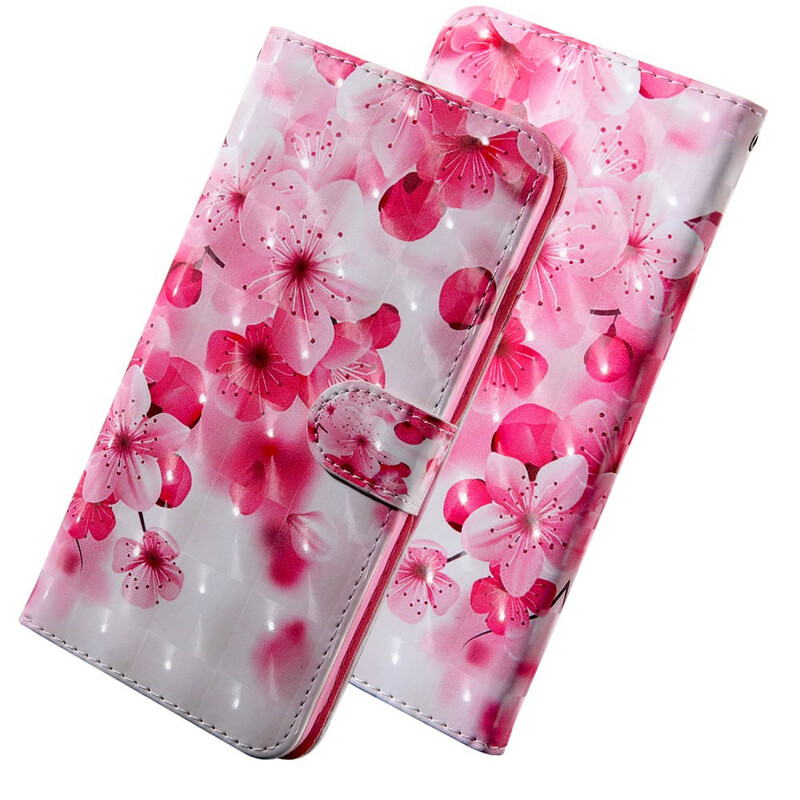 Xiaomi Redmi 9 Roze Bloem Hoesje