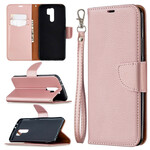 Xiaomi Redmi 9 Litchi Case Schuine Flap
