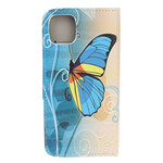 Hoesje iPhone 12 Vlinder Kleurrijk