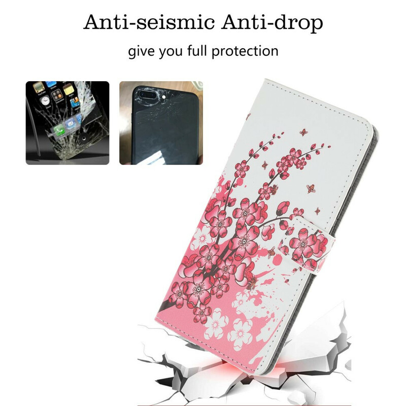 Hoesje voor iPhone 12 Tropische bloemen Hoesje voor iPhone 12 Tropische bloemen