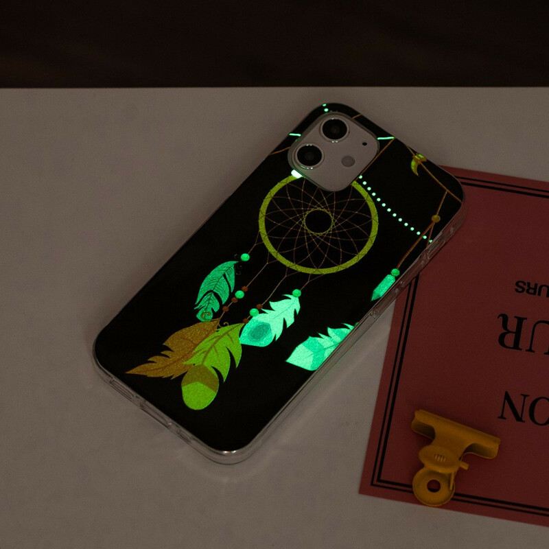 Unieke fluorescerende iPhone 12 Dreamcatcher Case