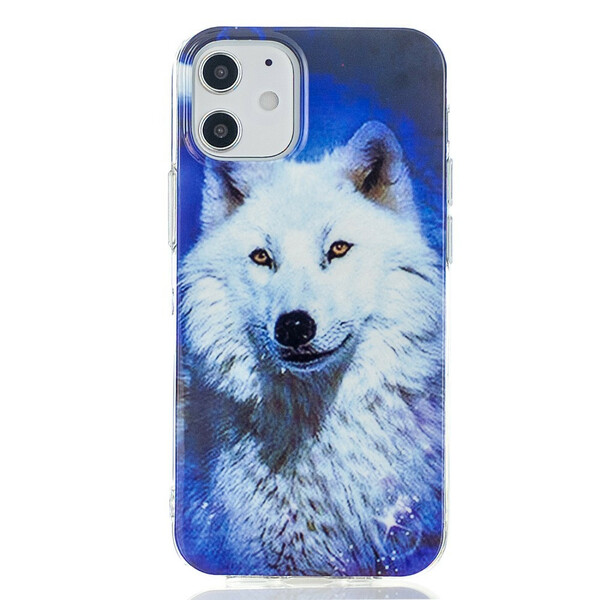 Hoesje iPhone 12-serie Wolf Fluorescerende