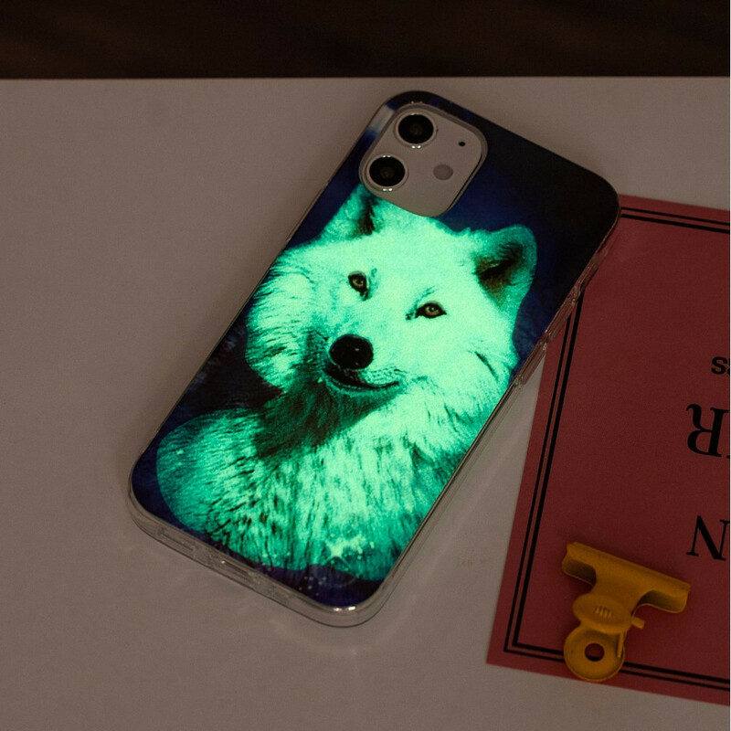 Hoesje iPhone 12-serie Wolf Fluorescerende
