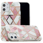 Case iPhone 12 Marble Geometrie Gekleurde 2