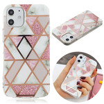 Case iPhone 12 Marble Geometrie Gekleurde 2