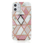 Case iPhone 12 Marble Geometrie Gekleurde 2