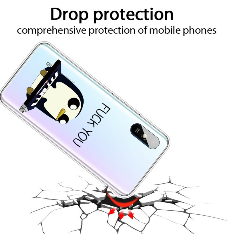 Xiaomi Redmi 9A Case Penguin Fuck You