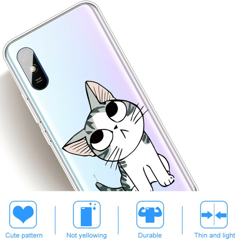 Xiaomi Redmi 9A Case Kijk naar de katten