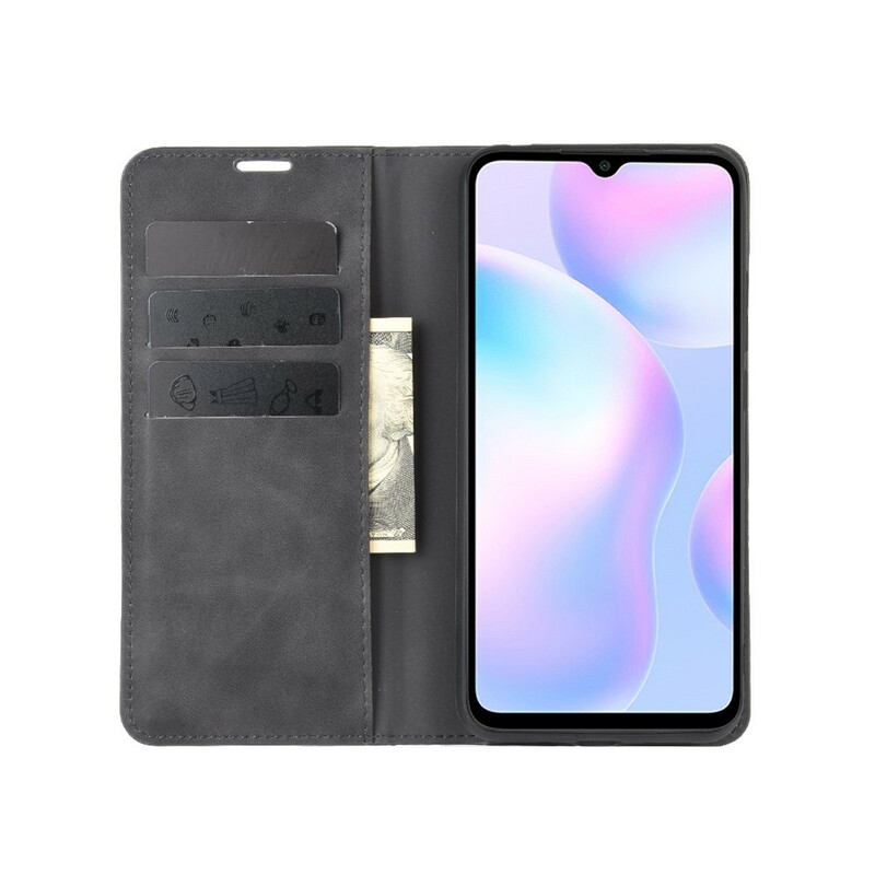 Flip Cover Xiaomi Redmi 9A Zacht Leder Effect