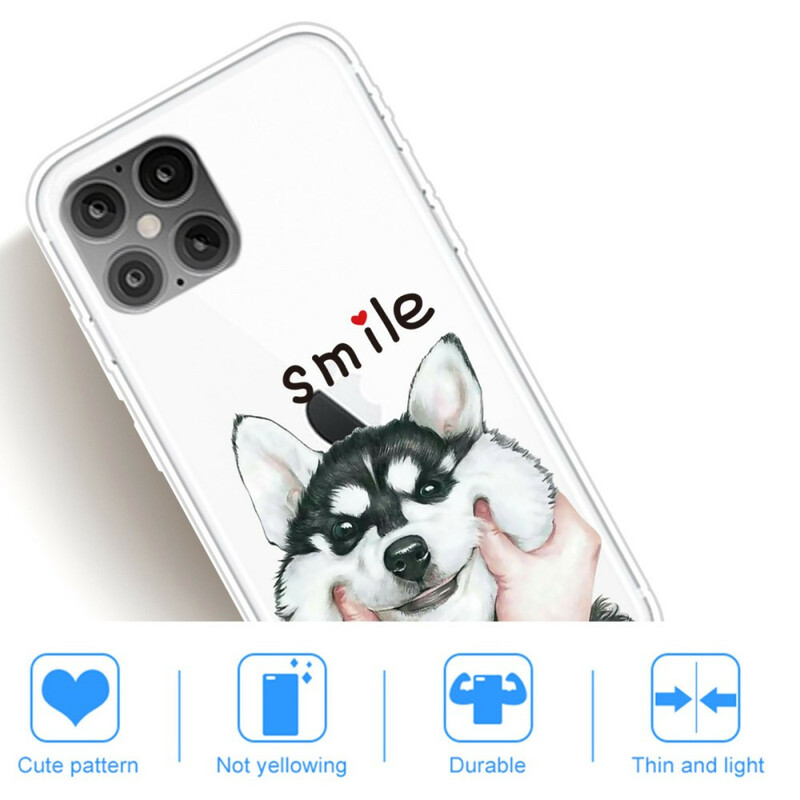 iPhone 12 Pro Max Case Glimlach Hond