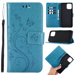 Case iPhone 12 Pro Max Vlinders en Bloemen Lanyard