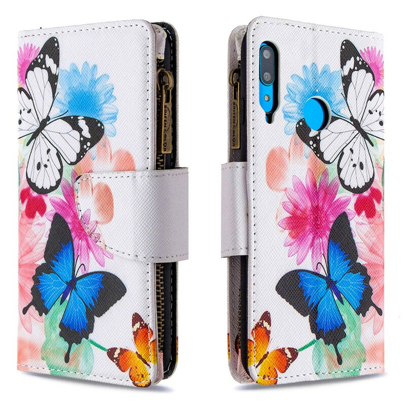 Huawei P40 Lite E / Y7p Zipped Pocket Vlinders
