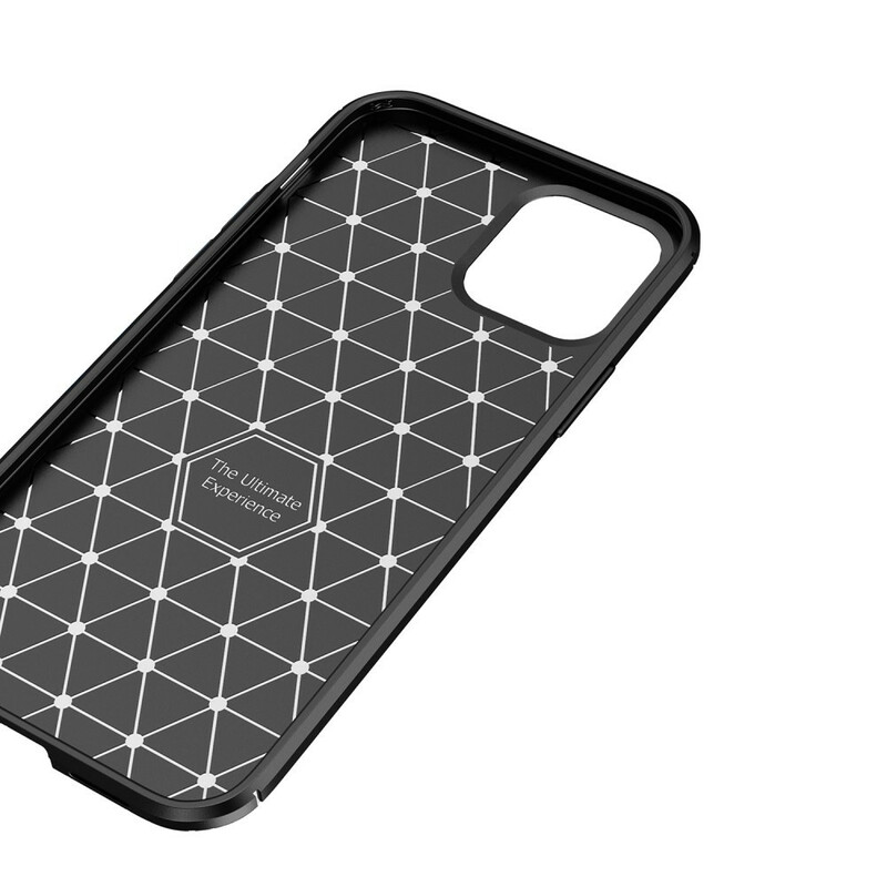 iPhone 12 Pro Max Flexibele Koolstofvezel Textuur Hoesje