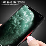 iPhone 12 Pro Max Case Gehard Glas Koolstofvezel Klassiek