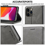 Beschermhoes voor iPhone 12 Pro Max LC.IMEEKE Leder effect