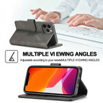 Beschermhoes voor iPhone 12 Pro Max LC.IMEEKE Leder effect