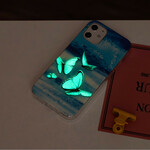 iPhone 12 Max / 12 Pro Case Vlinder Series Fluorescerende