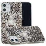 iPhone 12 Max / 12 Pro luipaard fluorescerend hoesje