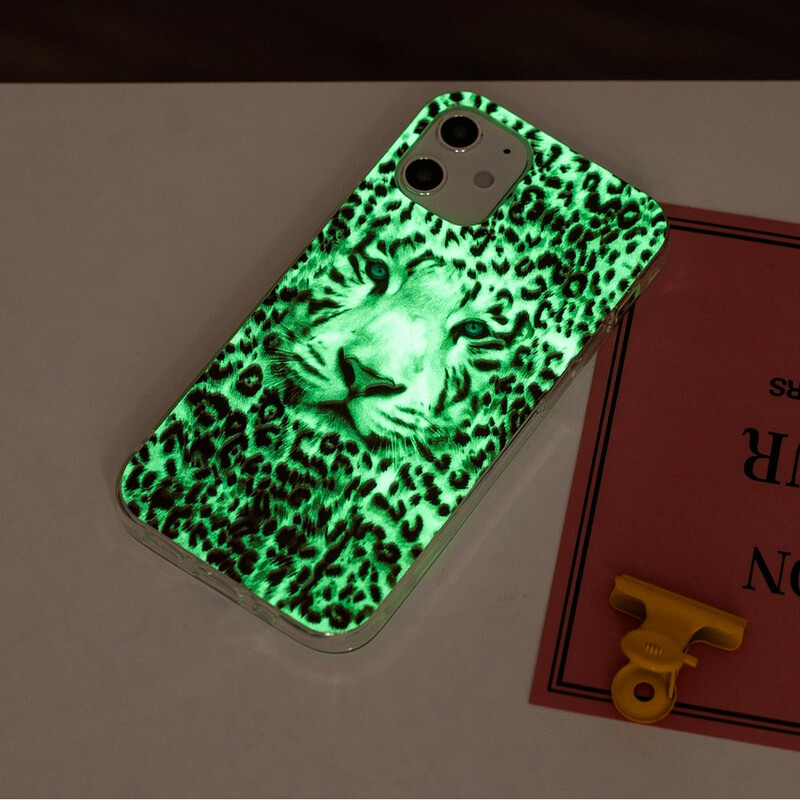 iPhone 12 Max / 12 Pro luipaard fluorescerende hoesje