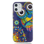 Case iPhone 12 Max / 12 Pro Uil Mandala Fluorescerende