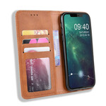 Flip Cover iPhone 12 Max / 12 Pro Leder Effect Vintage Stijlvol