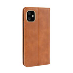 Flip Cover iPhone 12 Max / 12 Pro Leder Effect Vintage Stijlvol