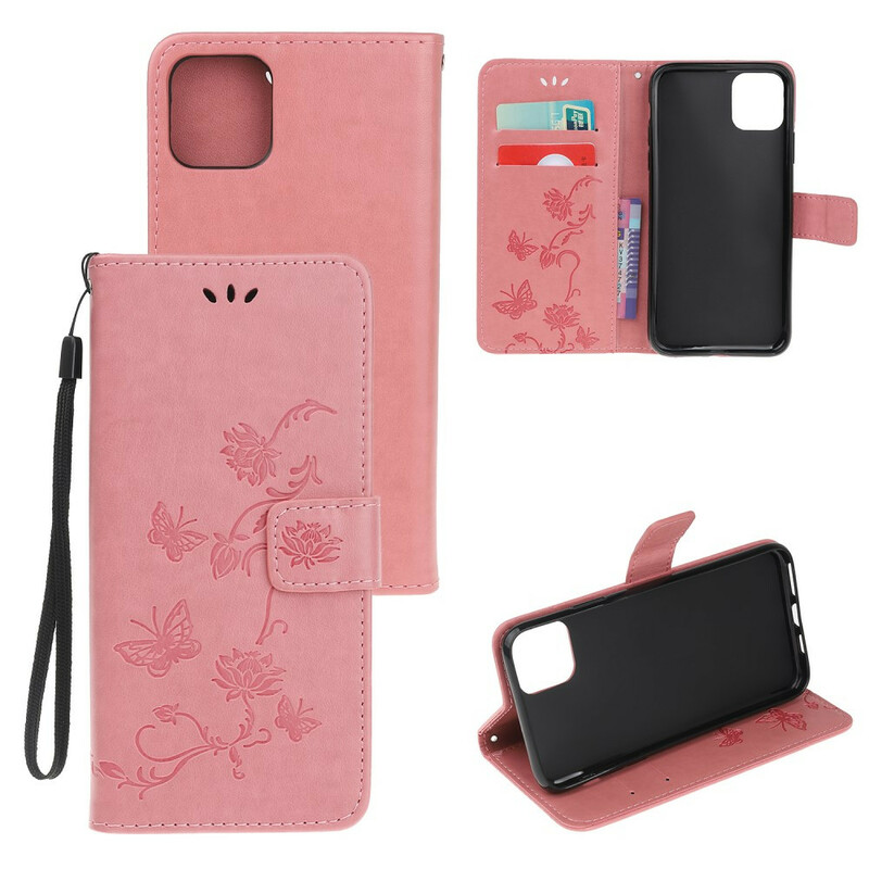 iPhone 12 Max / 12 Pro Floral Strap Case