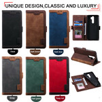 Xaiomi Redmi 9 tweekleurige kunstlederen hoesje met versterkte contouren Xaiomi Redmi 9 tweekleurige kunstlederen hoesje met versterkte contouren