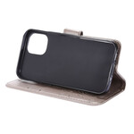 Case iPhone 12 Vlinders en Bloemen Lanyard
