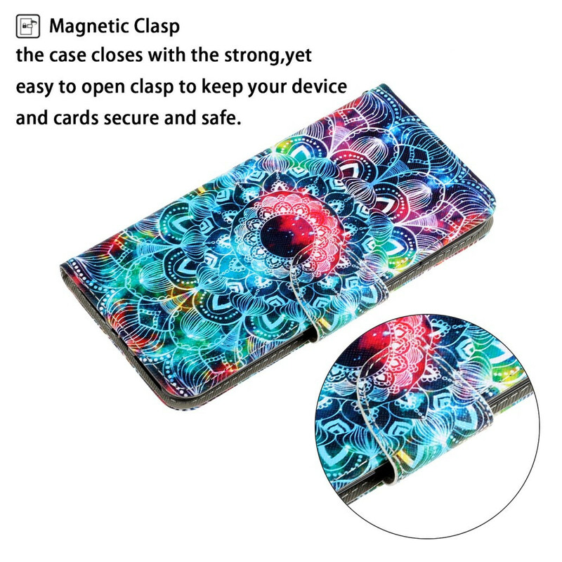 Xiaomi Redmi 9C Flashy Mandala Strap Case