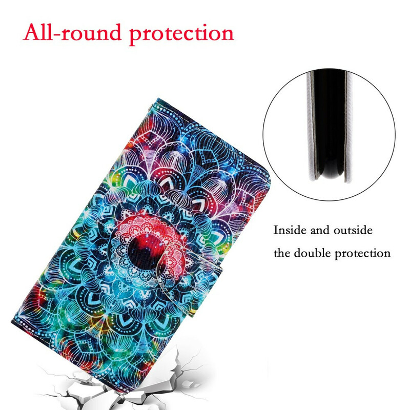 Xiaomi Redmi 9C Flashy Mandala Strap Case