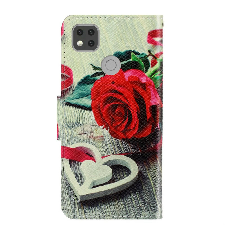 Xiaomi Redmi 9C Roze Romantische Strap Case