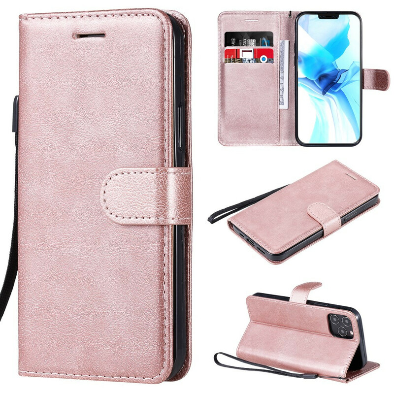 Etui iPhone 12 Max / 12 Pro effen kleur serie met riem Etui iPhone 12 Max / 12 Pro effen kleur serie met riem