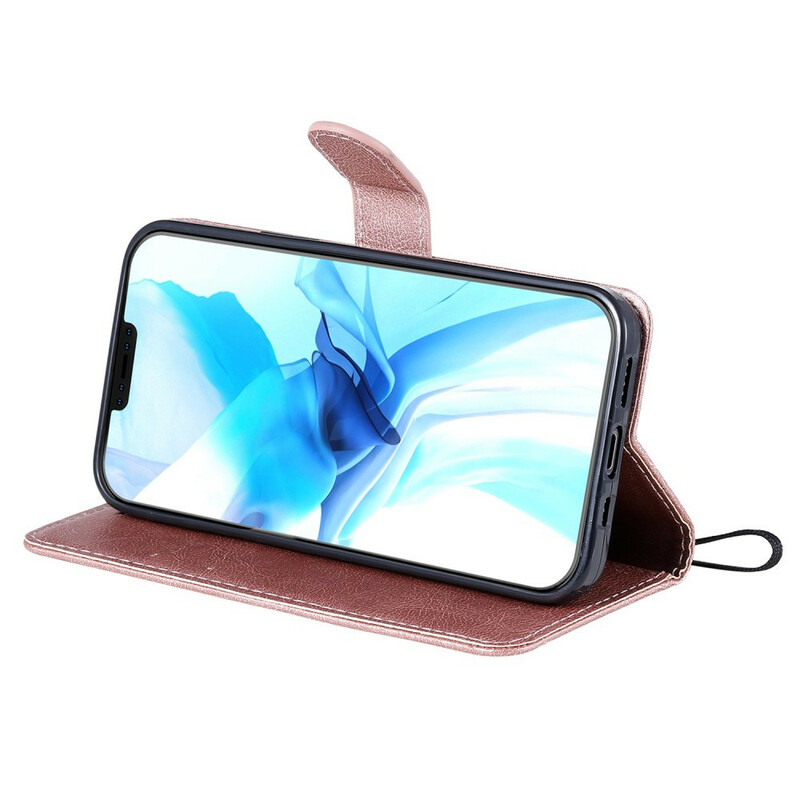 Etui iPhone 12 Max / 12 Pro effen kleur serie met riem Etui iPhone 12 Max / 12 Pro effen kleur serie met riem