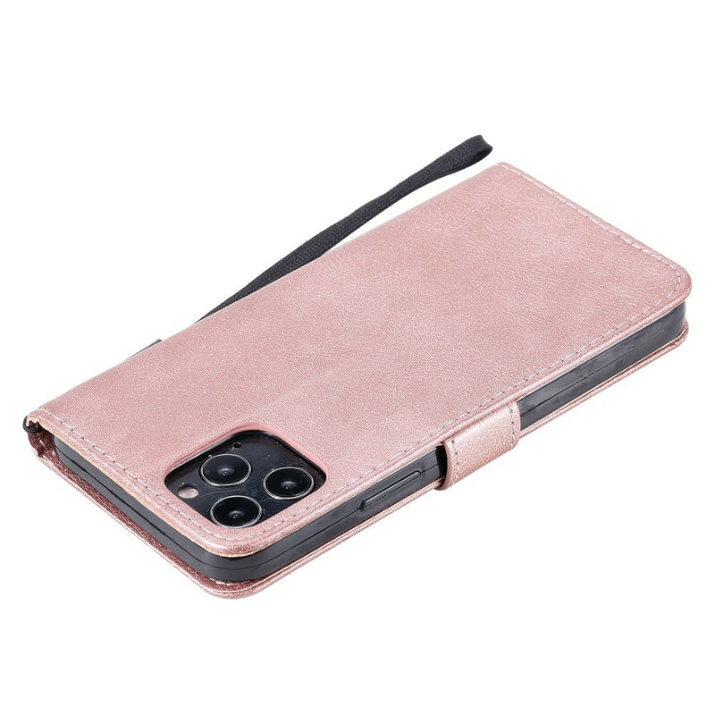 Etui iPhone 12 Max / 12 Pro effen kleur serie met riem Etui iPhone 12 Max / 12 Pro effen kleur serie met riem