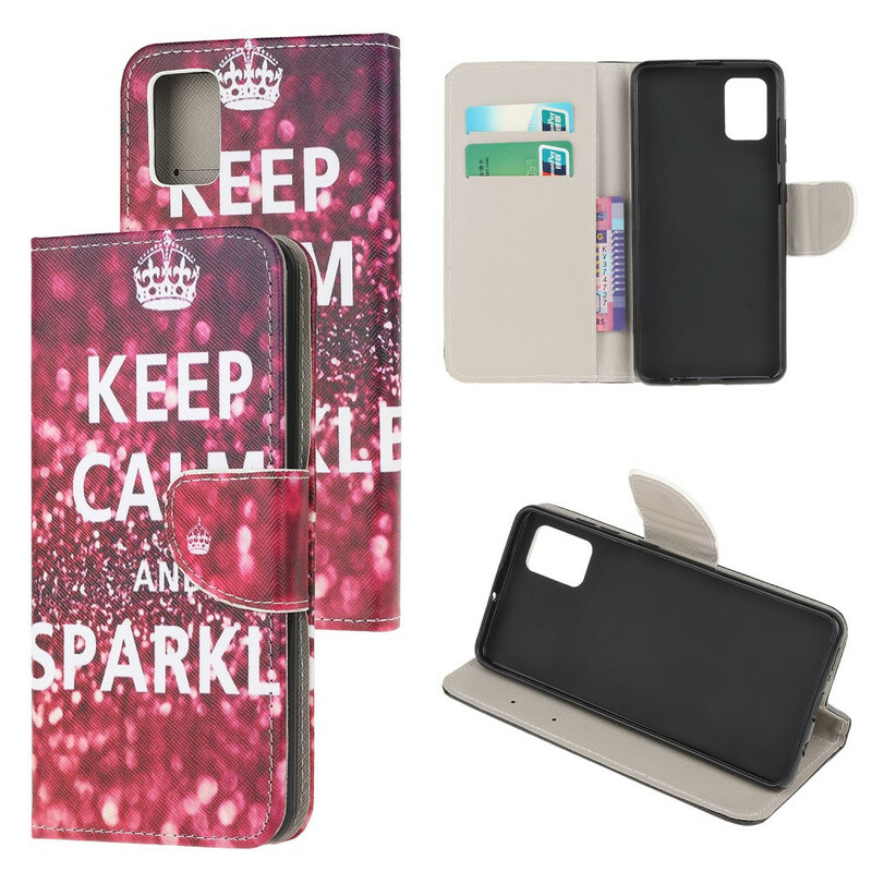 Samsung Galaxy A31 Case Keep Calm and Sparkle